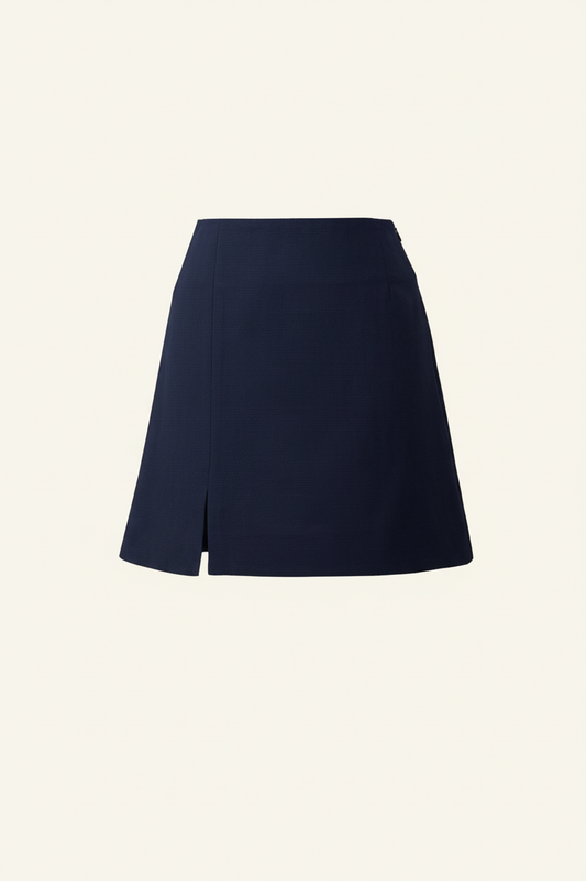 חצאית כחול נייבי עמוק