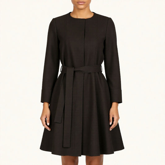 Mary Dress Coat- Brown