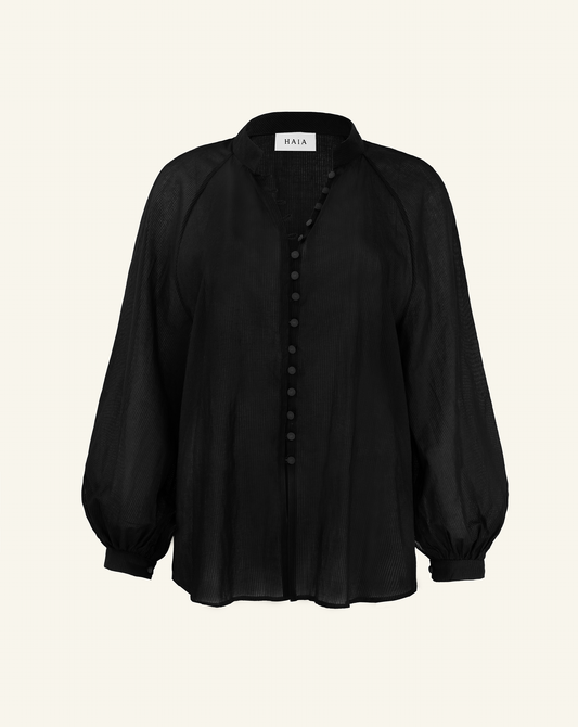 Black Mona Blouse